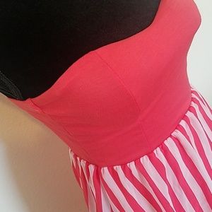 🔥3 for $30 🔥 Strapless red high low summer dress